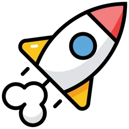 Launch and support icon
